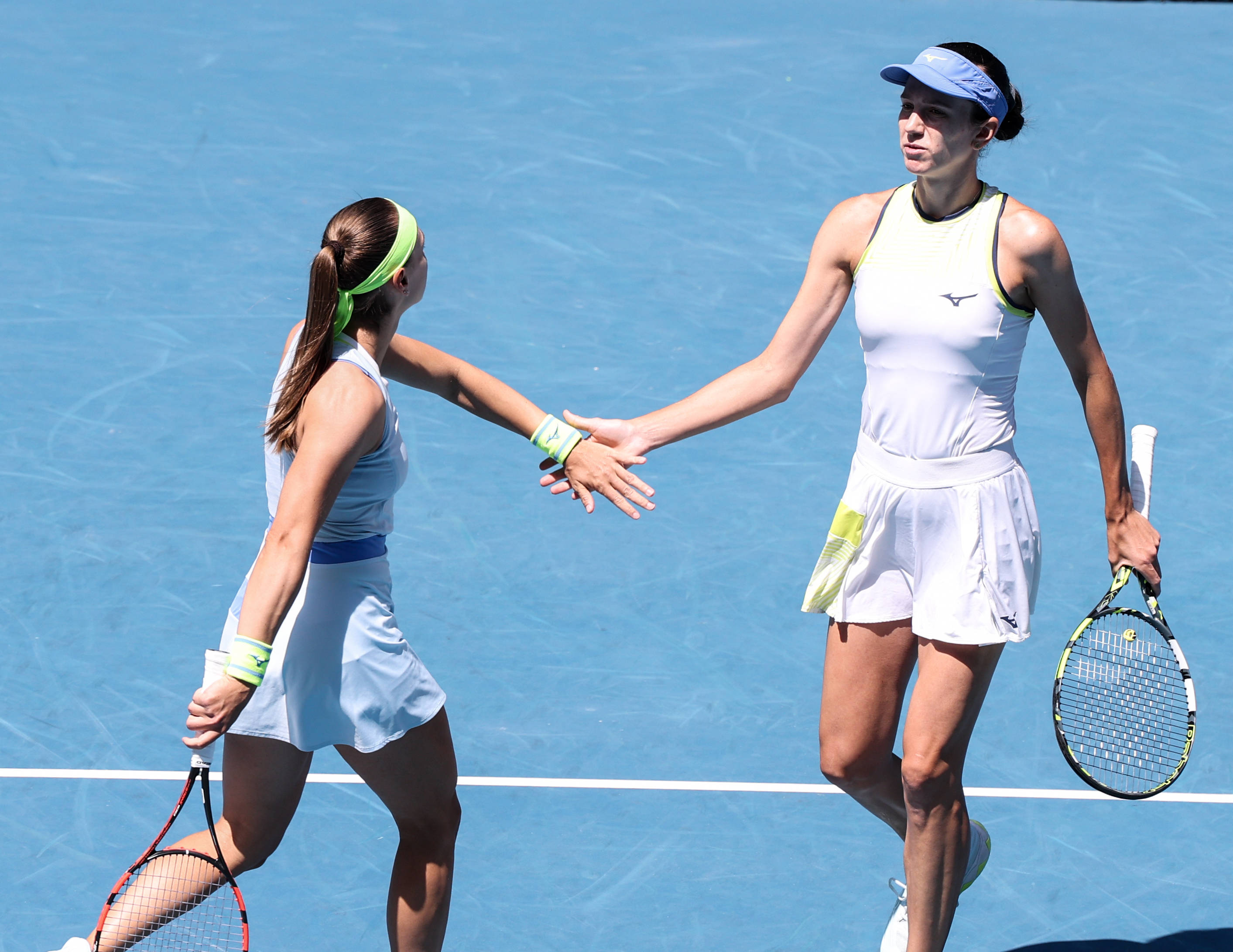 (体育)网球——澳网女双决赛:张帅/梅尔滕斯对阵达尼丽娜/克鲁尼奇